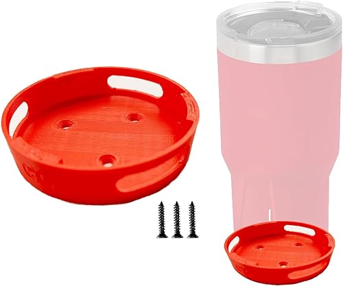 Soporte redondo para vaso de embalaje, soporte para vasos Milwaukee Packout, accesorios compatibles con vasos Milwaukee de 20 y 30 onzas, rojo