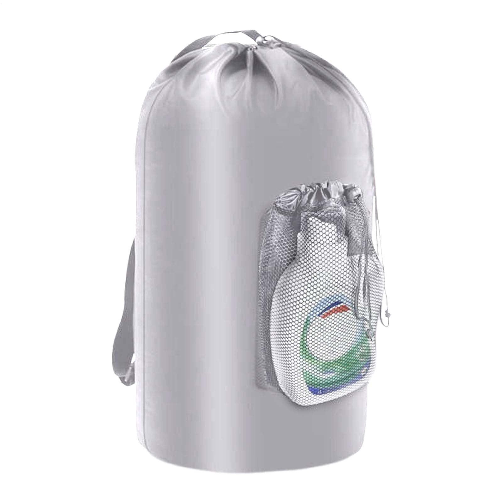 Mochila de lavandería con correas bolsa de ropa sucia grande para hogar y pensión