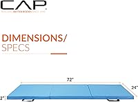 Vista 4 de CAP Barbell All Purpose Folding Anti Tear Exercise Training Aerobic Fitness Gym & Gymnastics Balance Mat Multiple