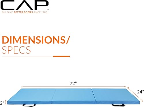 Miniatura 4 de CAP Barbell All Purpose Folding Anti Tear Exercise Training Aerobic Fitness Gym & Gymnastics Balance Mat  Multiple colors