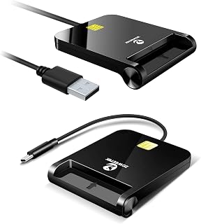 ZOWEETEK CAC Reader Military, CAC Card Reader Military, Smart Card Reader Military, Compatible with Windows, Mac OS and Linux
