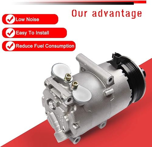 Miniatura 4 de cciyu Compresor de aire acondicionado compatible para Ford Focus 2.0L 2012-2014 AC Compresor para coche