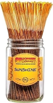 W. Berry Sunshine Incense Stick Bundle [100 Sticks Per Pack - Brown - 10.5"] - ID#68893