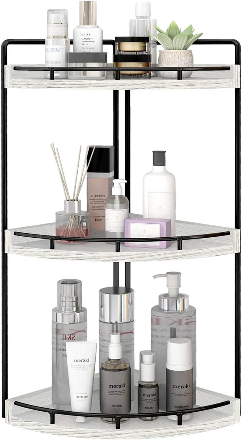 Amazon.com: Dorhors 3-Tier Corner Bathroom Organizer Countertop for ...