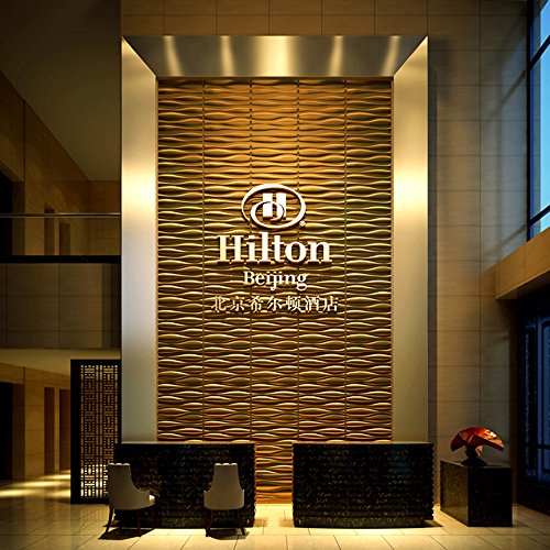 Art3D Durable Plastic 3D Wall Panel Pvc Wave Wall Design, White, 12 Panels 32 Sf #TOP3