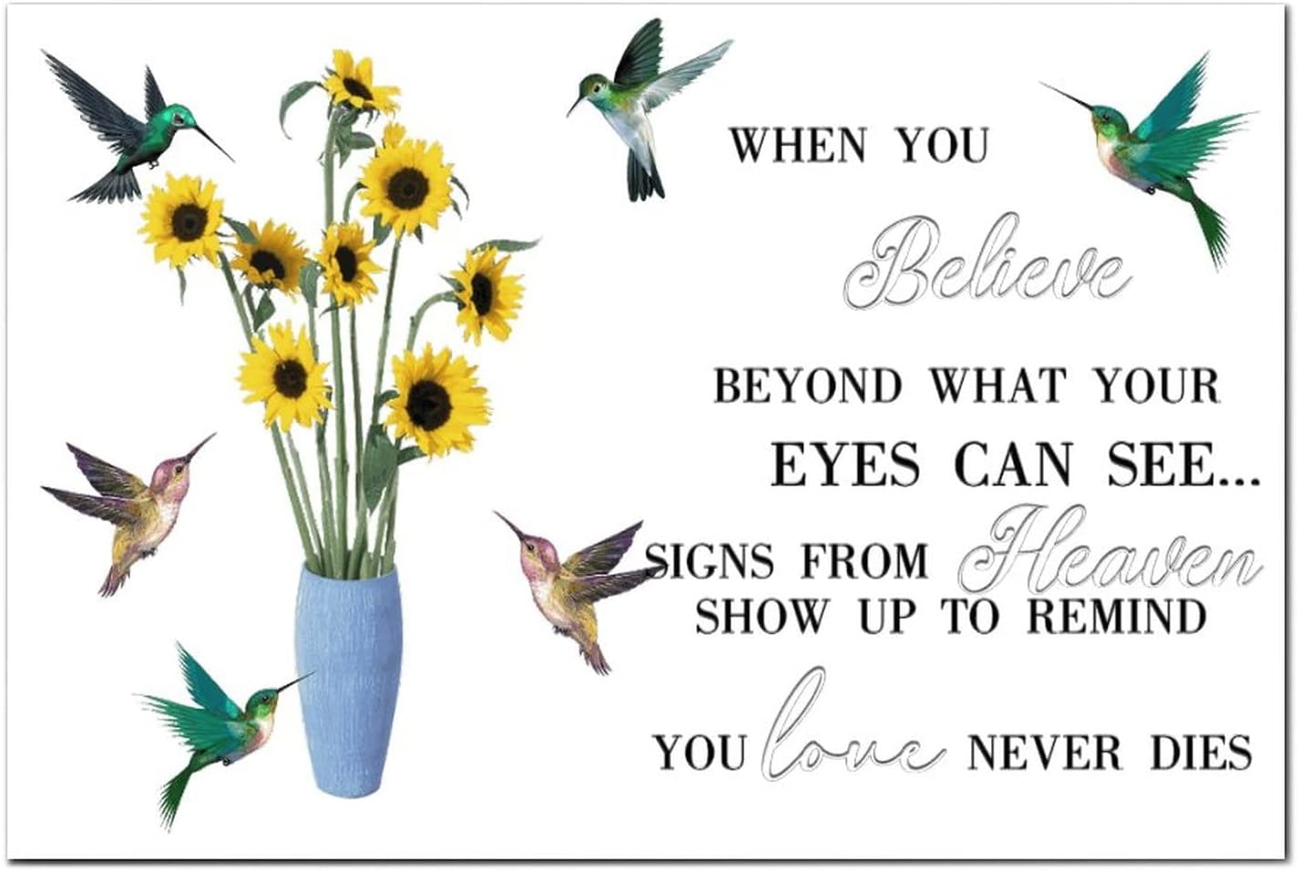 When You Believe Beyond What Your Eyes Can See Wood Signs