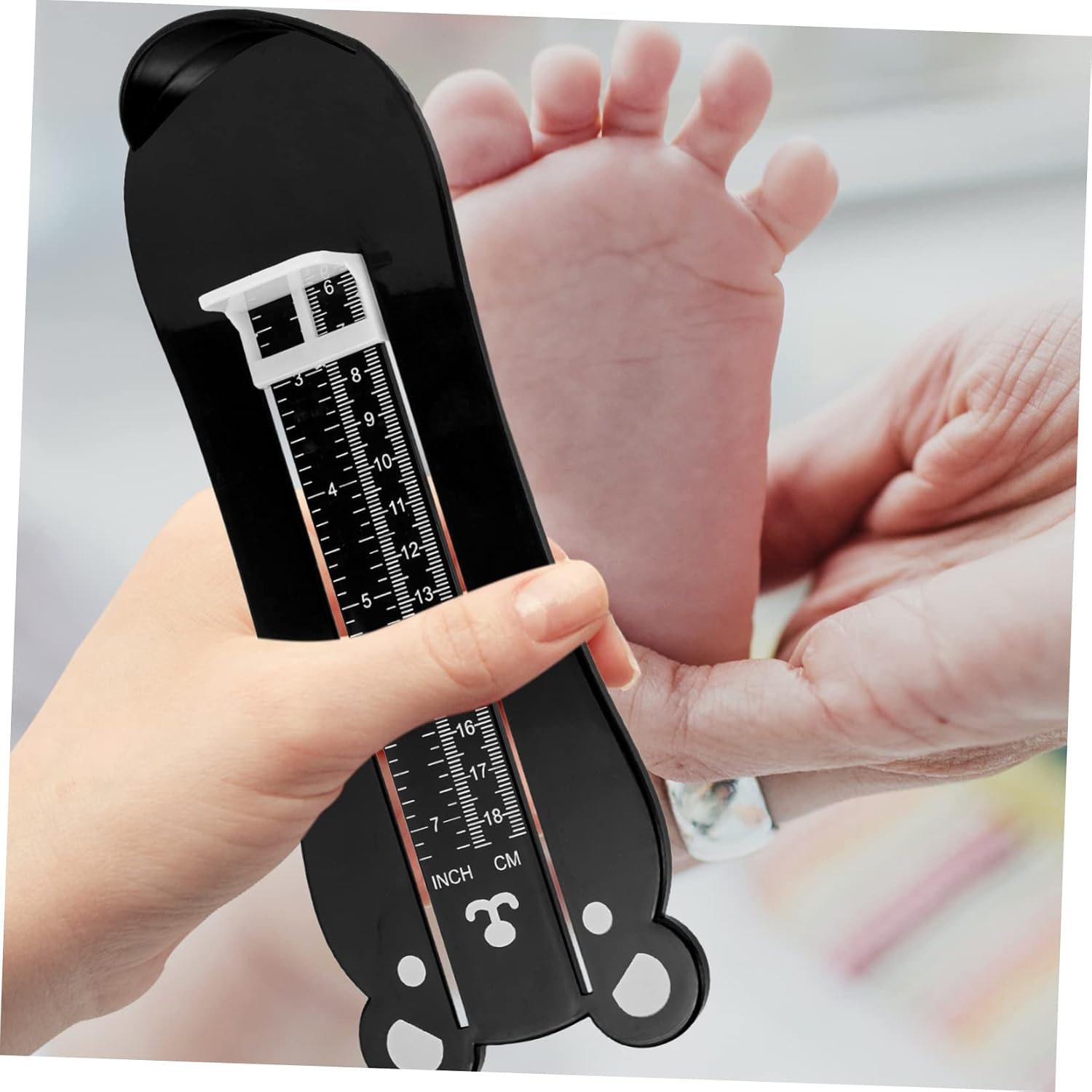 Kid's Measuring Device Precise Shoe Size Ruler for Toddlers and Infants 0-8 Years Durable Measurement Tool Scale for Home Use