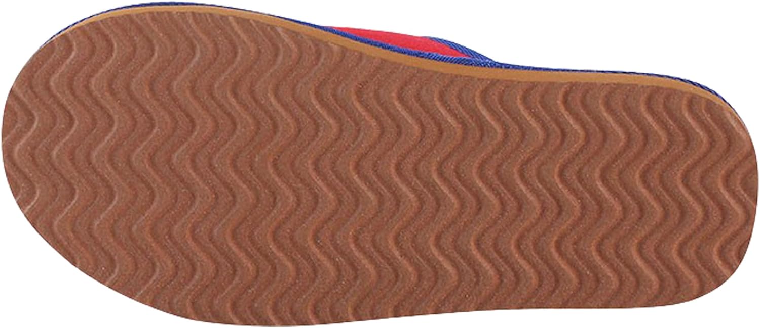 FOCO MLB Men's Official Primary Logo Embroidered Sherpa Lined Gradient Scuff Slide Slippers