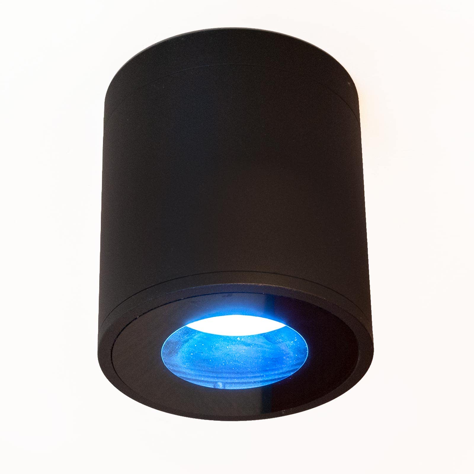 Planetitaly Faretto lampada soffitto bagno vasca box doccia sensoriale LED RGB CCT 8W GU10 impermeabile IP65 cromoterapia lampada smart WiFi controllo vocale (Colore bianco, Luce RGBW+3000K)