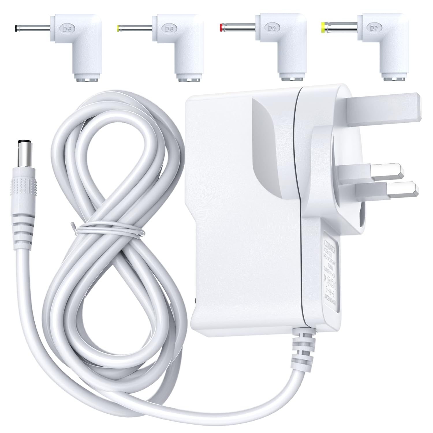 Universal 6V Power Cord Compatible with VTech Baby Monitor Models DM221, DM221-2, DM223, DM251, DM111, DM112, DM222, DM271 (Parent Unit Only) – Replacement Charger Adapter with 5Ft White Cable UK Plug