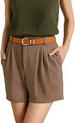 Cinto feminino – Cinto fino e fino com fivela dourada para jeans, vestidos e calças