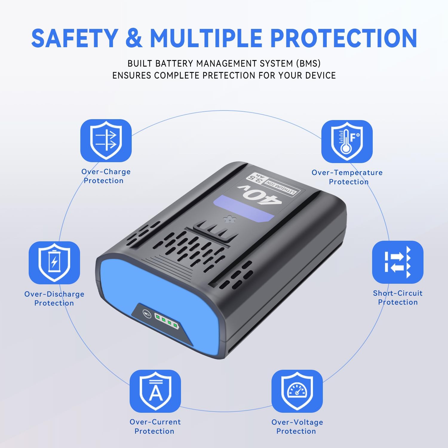 3.5Ah 40V MAX Battery Replacement for Kobalt 40 Volt Lithium Ion Battery KB440-03 KB540C-06 KB540-06 KB2540C-06 KB640-03 KB240-06 KB640-06 KB245-06 KRC40-06 KB440C-06 KRC60 KRC40-06 KB240-06 KB-540-06