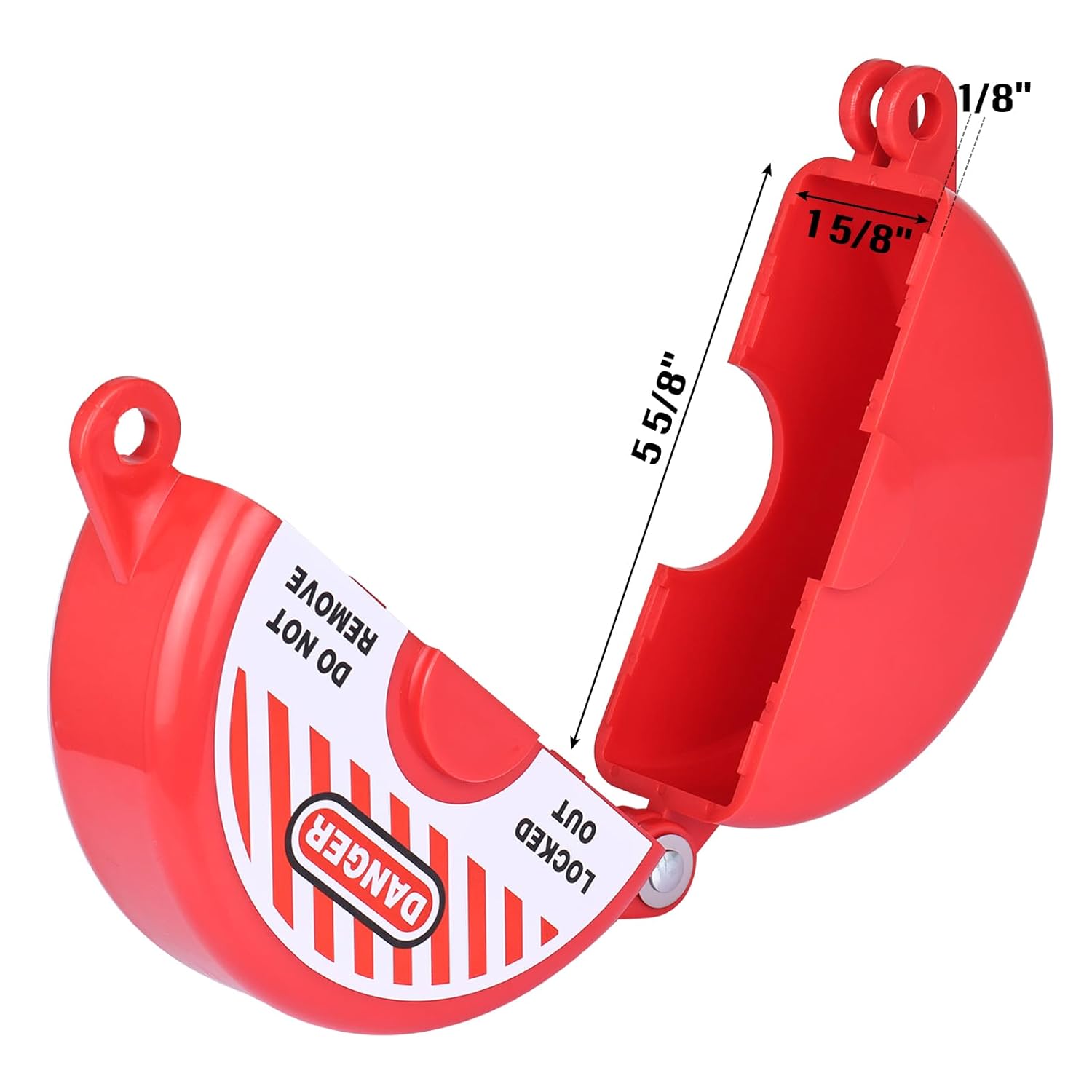 RealPlus Gate Valve Lockout, Valve Lockout Device 2-1/2" to 5" Valve Handle Secure for Water Spigot Faucet Knob Oil Natural Gas Propane Tank Lock Outdoor (Pack of 8)