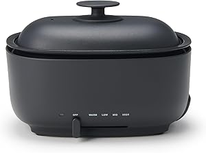 無印良品 深型ホットプレート 黒 MJ-HPFK2 LA1PJA3A