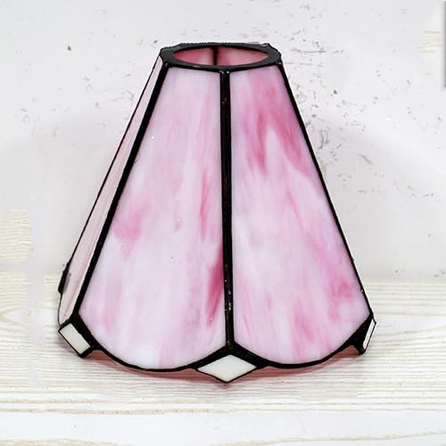 Pantalla Tiffany de repuesto para lámpara Tiffany de 6 pulgadas, lámpara de vitral floral pastoral, accesorios de cubierta de luz vintage de 1-58
