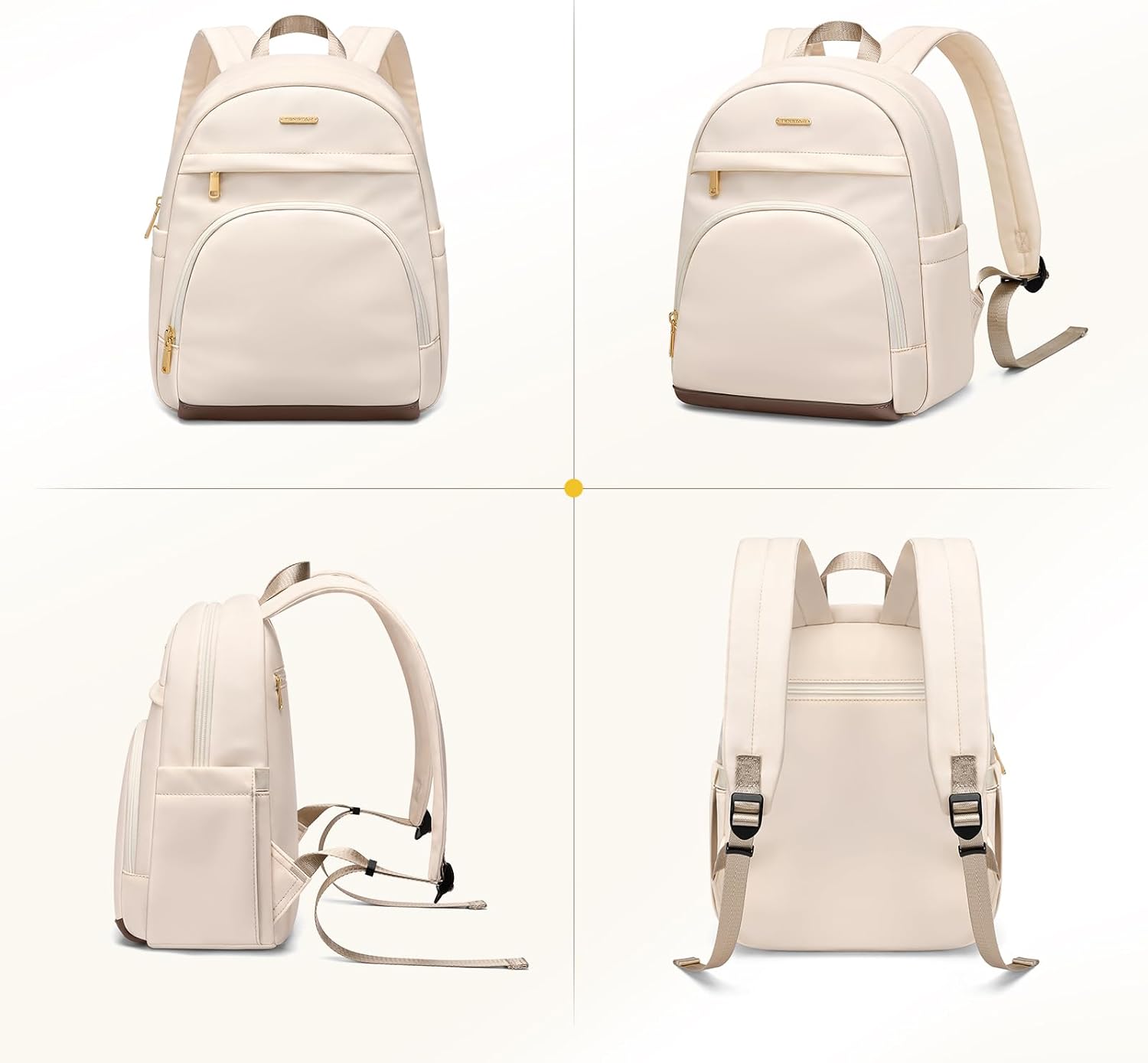 TENSTAR Mini Backpack for Women Stylish Convertible Back Pack Purse, Light Weight Daypack Purses Daily Backpack Cute Bookbag for College Travel, Apricot - Image 7