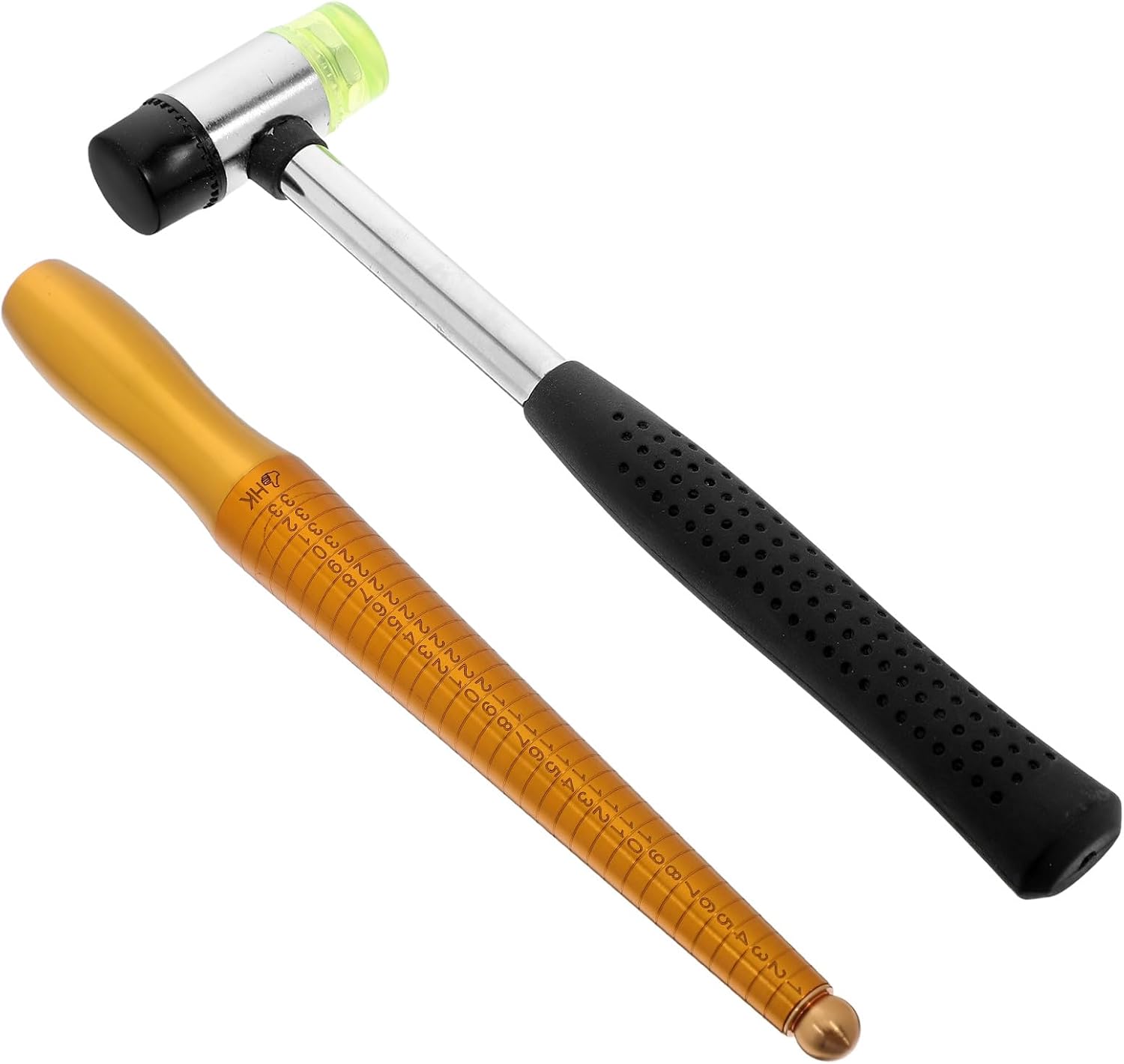 2pcs Ring Sizer Mandrel Measuring Tool for Jewelry Repair