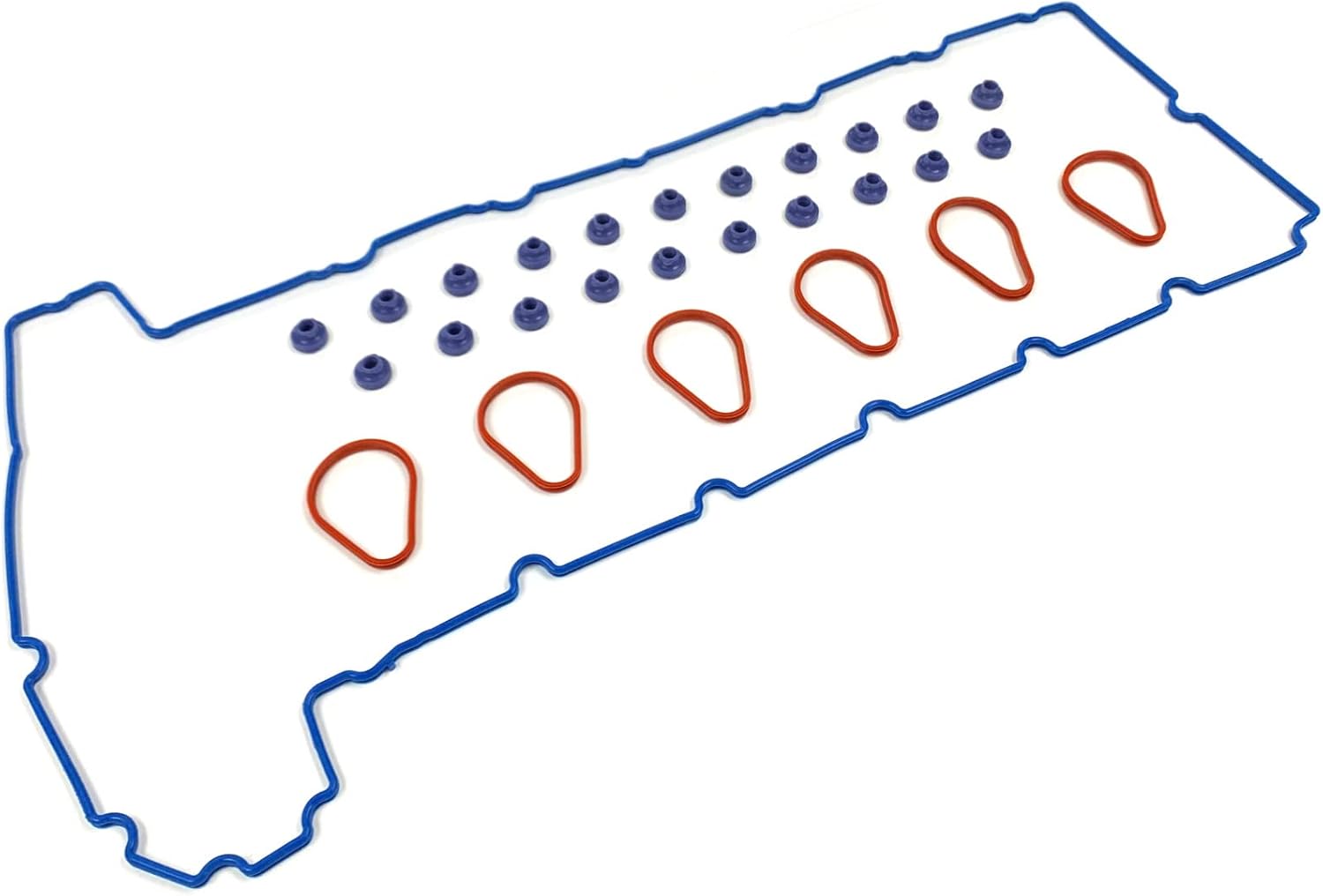 Engine Valve Cover Gasket Compatible with Buick & Chevrolet & GMC & Isuzu & Oldsmobile Model Rainier & Trailblazer & Envoy & Ascender & Bravada with Engine Base 4.2L L6 (Rep# VS50584R) - EVS50584R