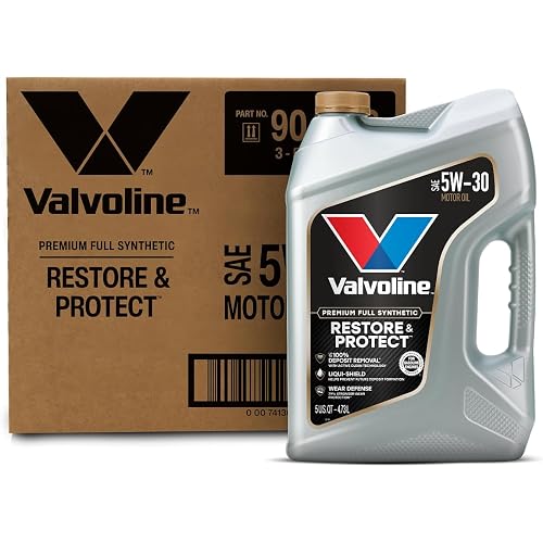 Valvoline Restore & Protect Full Synthetic 5W-30 Motor Oil 5 QT, Case of 3
