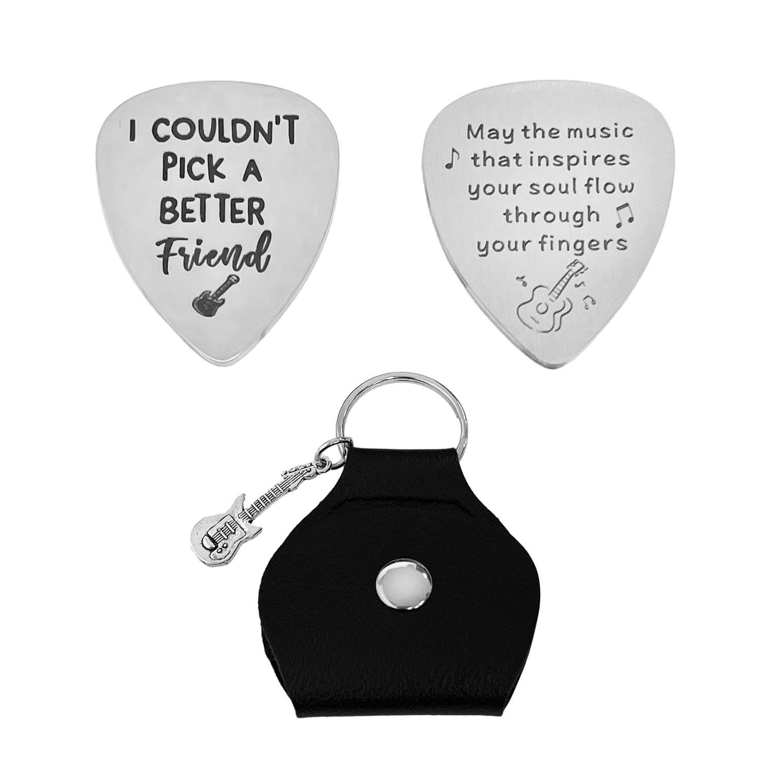 Accessori Per Chitarra In Regalo - 5 Cinghie In Tessuto, Plettro, Capotasto E Panno