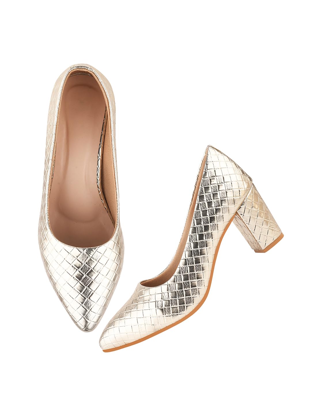 tryme Comfortable Stylish Alluring Pumps Light Weight Trendy Block Heels For Women & Girls-picture-44