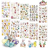 Ostern Stickers, 10 Sheets Ostereier Aufkleber, Ostern Geschenke Kinder, Osterhasen, Easter Basteln Kinder, Osterdekorationen