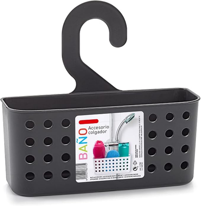PLASTIFIC Plastic Hanging Shower Basket, Bathroom Caddy Basket