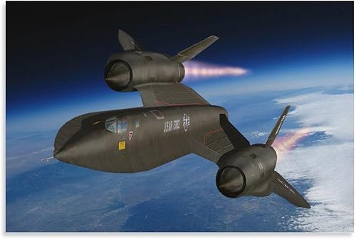 USAF SR-71 Blackbird Reconocimiento Aviones Militares Aeronave Cuadro Aviación Americana Decoración Arte Decoración M Cuadro Arte de Pared Lienzo