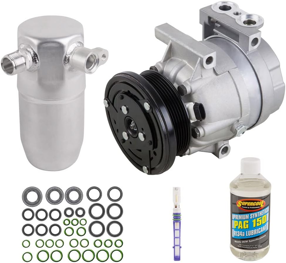 AC Compressor & A/C Kit For Chevy Malibu Pontiac Grand Am Olds Alero & Cutlass V6 - BuyAutoParts 60-80138RK New