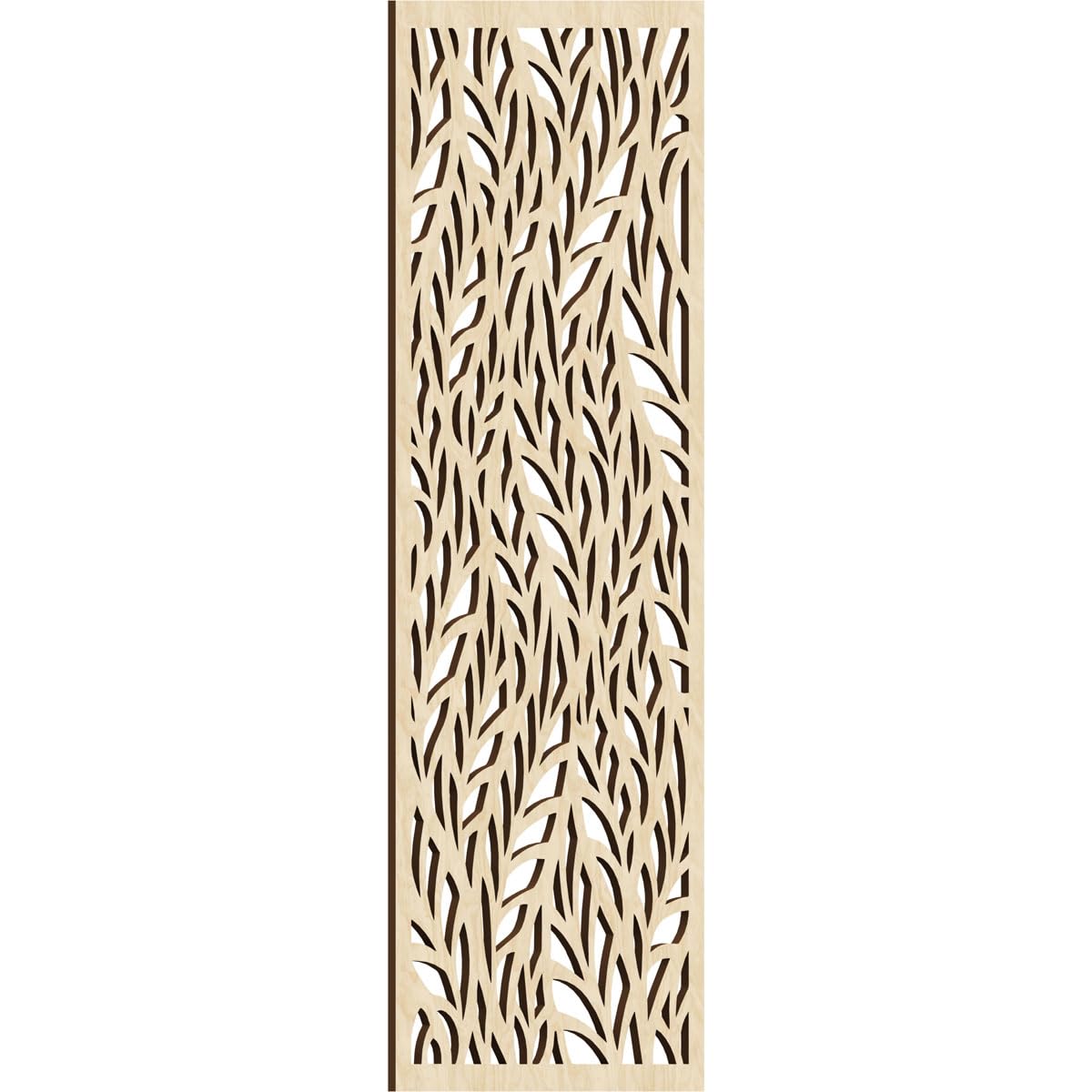Ortonville Decorative Pierced Fretwork Wood Wall Panels, 19 3/8"W x 49 3/8"H x 3/8"T, Birch
