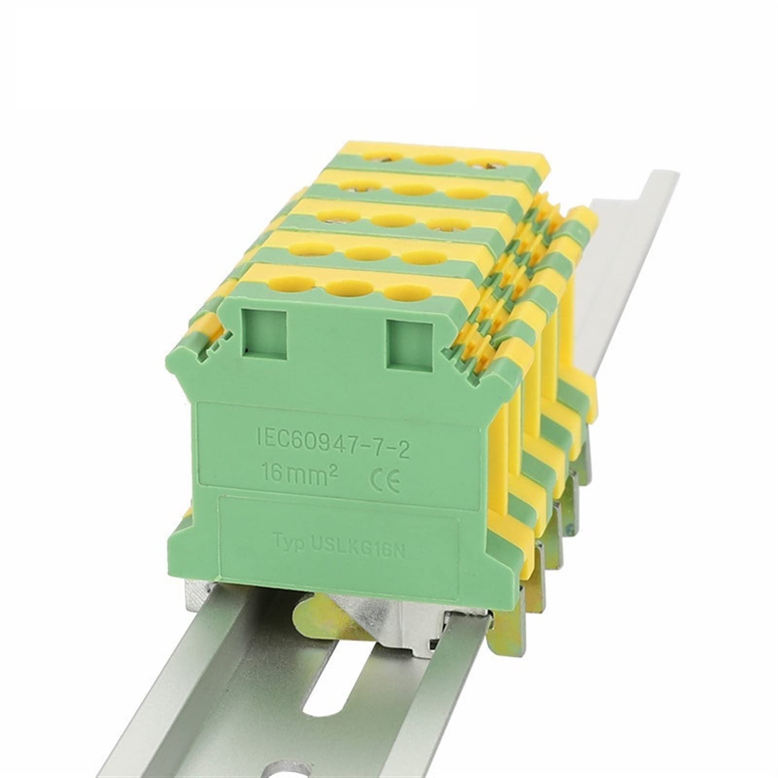 Fil de terre de protection saako UISLKG16 contre les surtensions sur bornier de rail