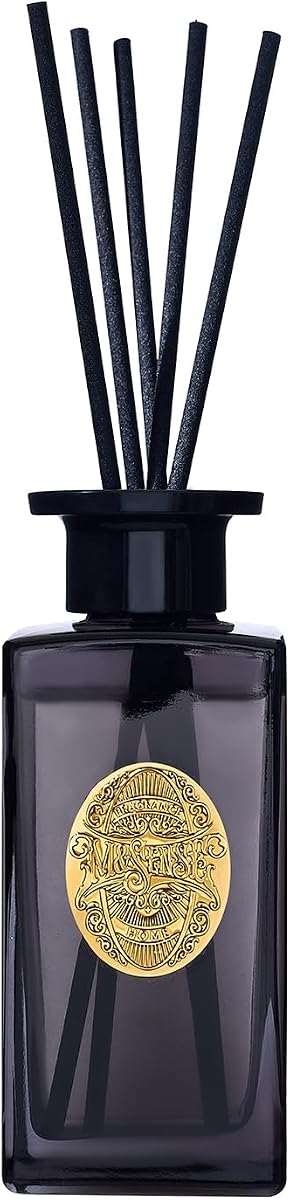 Juego de difusor de varillas grande de 6.3 oz | Difusor de aceite aromático de madera Oud con varillas | Aceite esencial no tóxico de la colección de hoteles | para dormitorio, baño, sala de estar