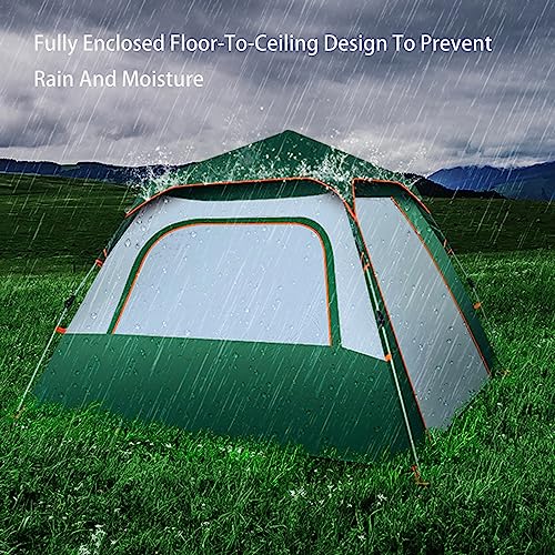Carpa para camping 3-5 personas con toldo y fácil montaje miniatura 4
