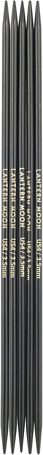 Lantern Moon Ebony Wood Double Pointed Needles 8" (20cm) | US Size 7 (4.5mm)