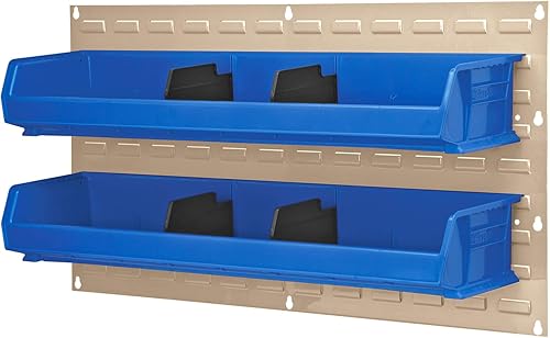 Miniatura 12 de Akro-Mils 30118 Panel de acero con listones de almacenamiento de pared resistente para almacenamiento de garaje Sistema organizador colgante