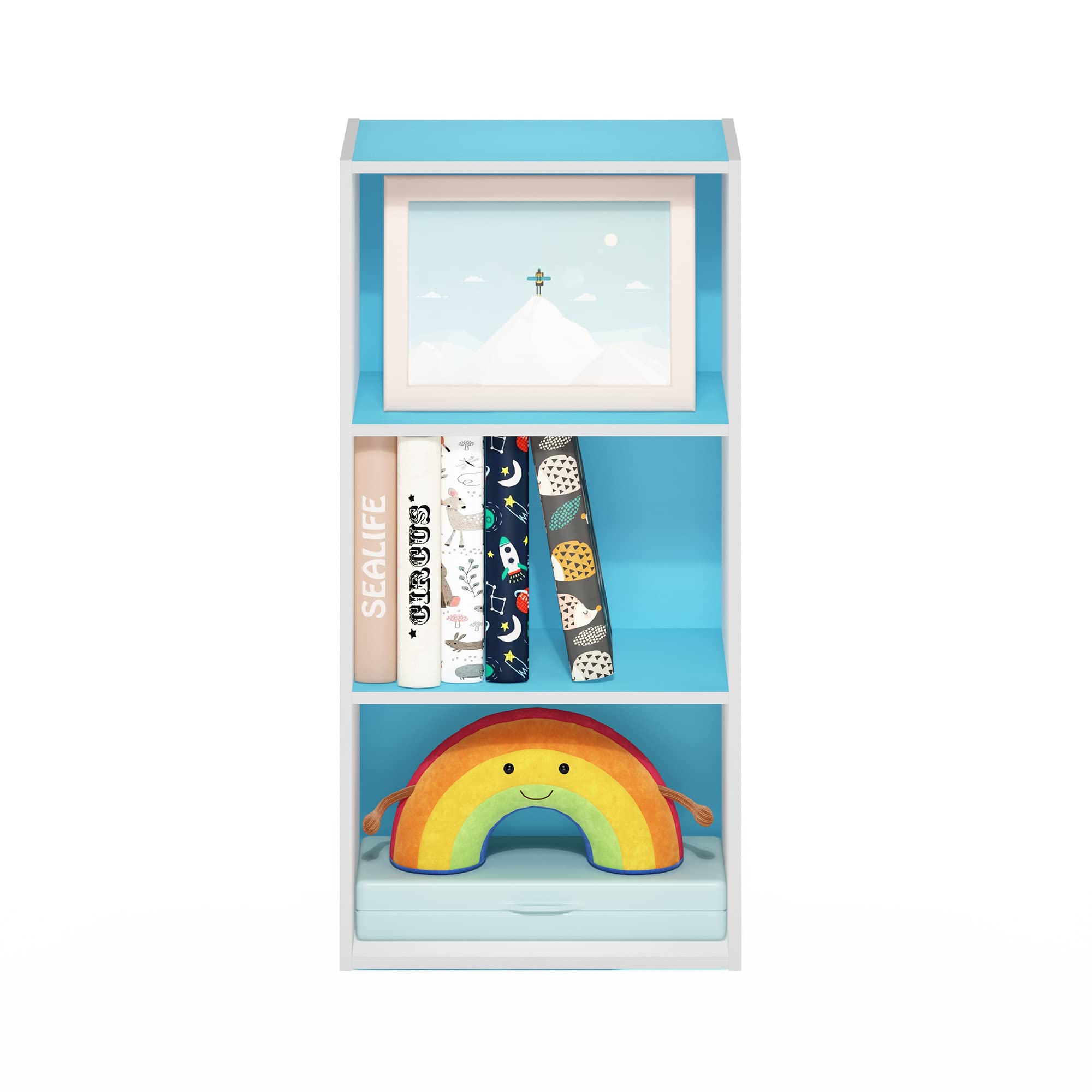 【新着商品】フリノ(Furinno) 本棚 カラーボックス Luderシリーズ Amazon｜フリノ(Furinno) 本棚 カラーボックス Luderシリーズ 3段 幅