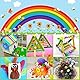 1300 Stück Bastelset Kinder DIY Bastelkoffer Basteln Zum Bastelbedarf Bastelsachen with Pfeifenreiniger Bunt, Pompons, Kulleraugen, Federn, Bastel Set für Kleinkinder
