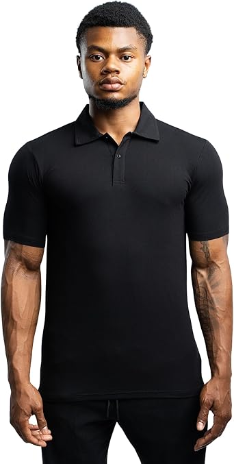 Ekkovision Ekko Blank Polo for Men, Short Sleeve Shirt, Soft, Stretchy, and Breathable Fit
