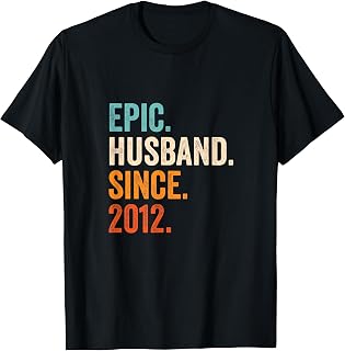 Epic Husband Since 2012 | 13th wedding anniversary 13 years T-Shirt