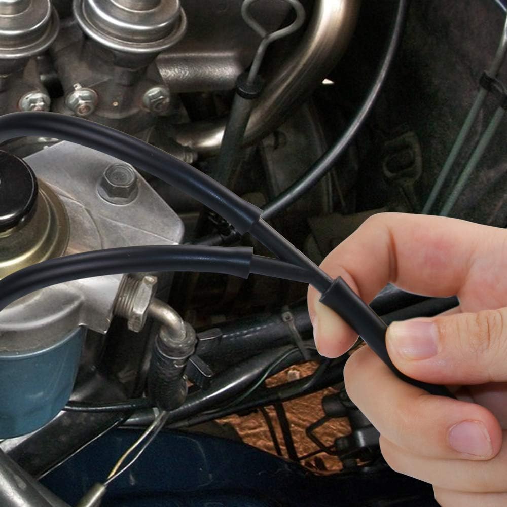 SelfTek 2Set Car Windshield Washer Hose Kit with 8Pcs Hose Connectors 4 Meters Washer Fluid Hose with 3Pcs Extra Free Hose Connectors to Connect Car Water Pump and Nozzles