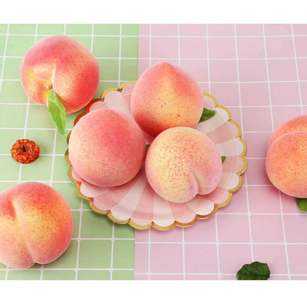 12 Fruits Artificiels URFEDA - Faux Fruits Réalistes En Mousse - Décoration Cuisine - Accessoires Photo - Diamètre 7cm
