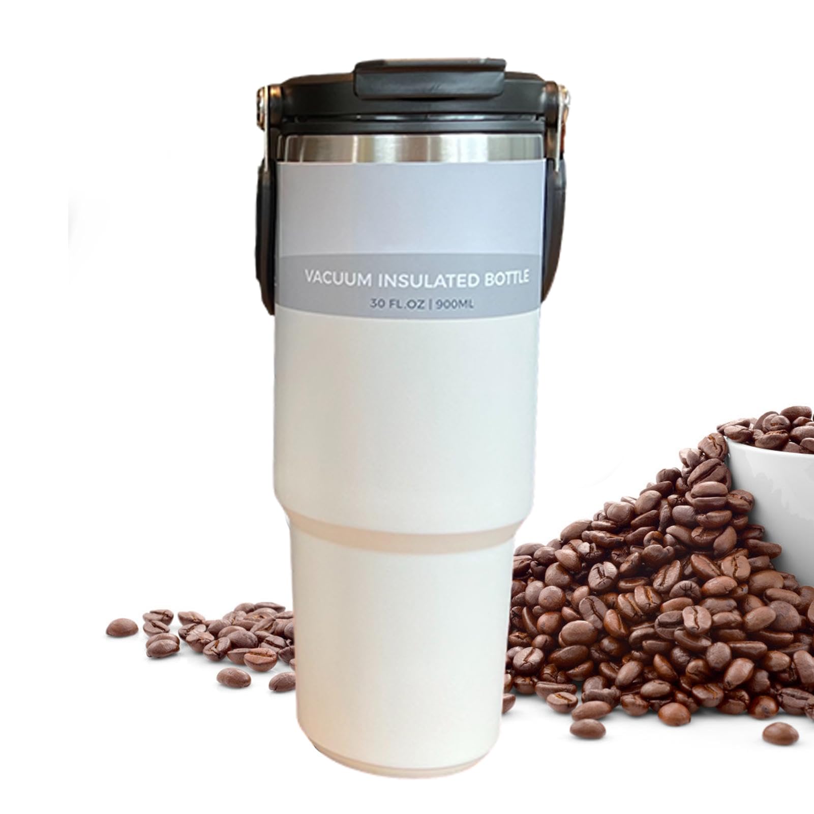 Taza de café de viaje para coche,Taza de café aislada con tapa Tazas de