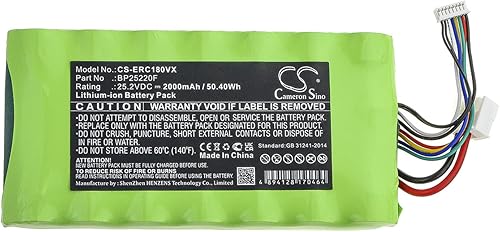 Miniatura 2 de Cameron Sino Battery for Rowenta RH8895W02D0, RH8895W02D2, RH8895W09A0, RH8895W09A1, RH8895W09A2, RH8896W02D0, RH8897W02D2, RH8897W09A0,