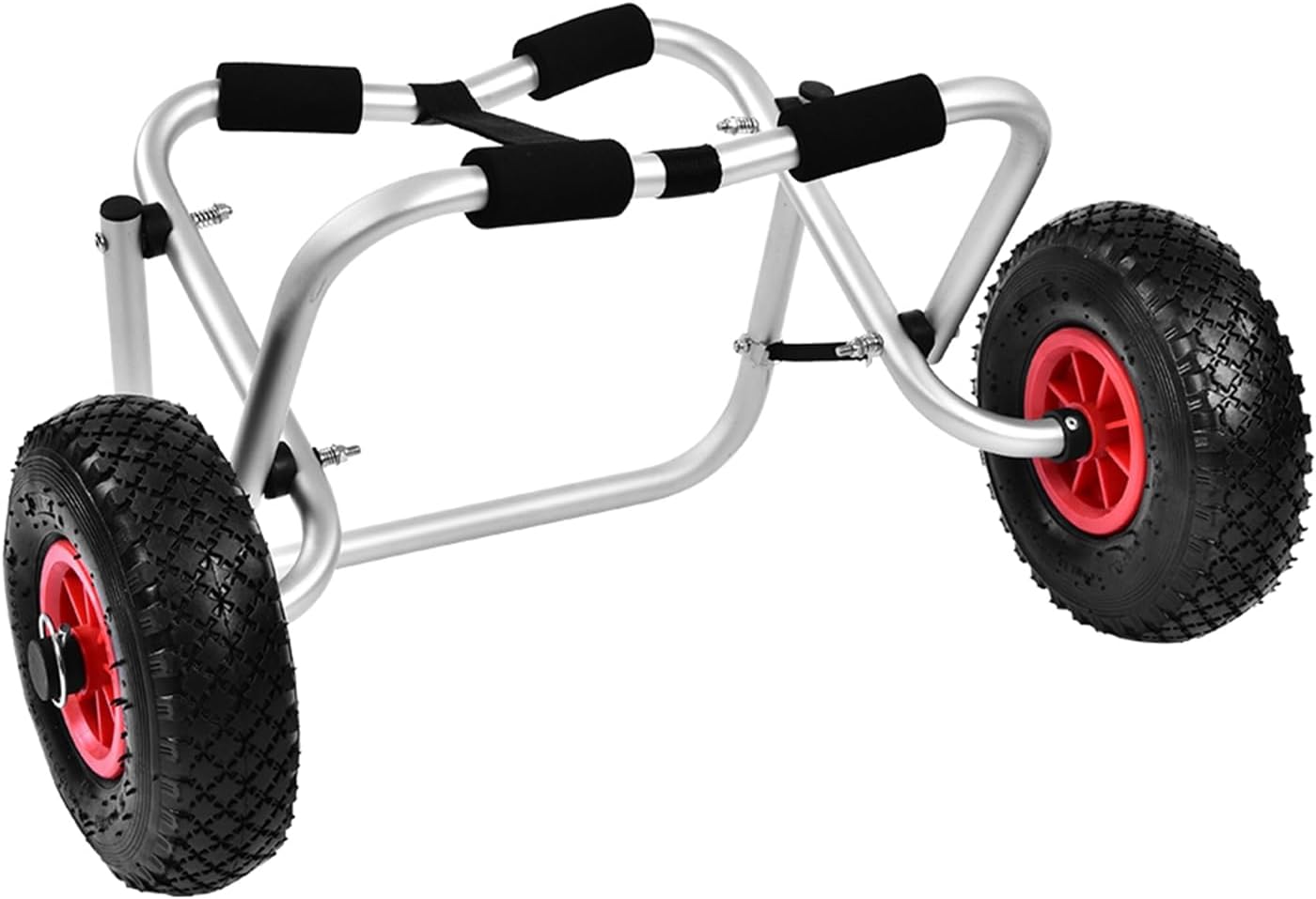 Adjustable Canoe Dolly, Aluminium Alloy Kayak Canoe Wheel Dolly Boat Carrier Trolley Cart Transport