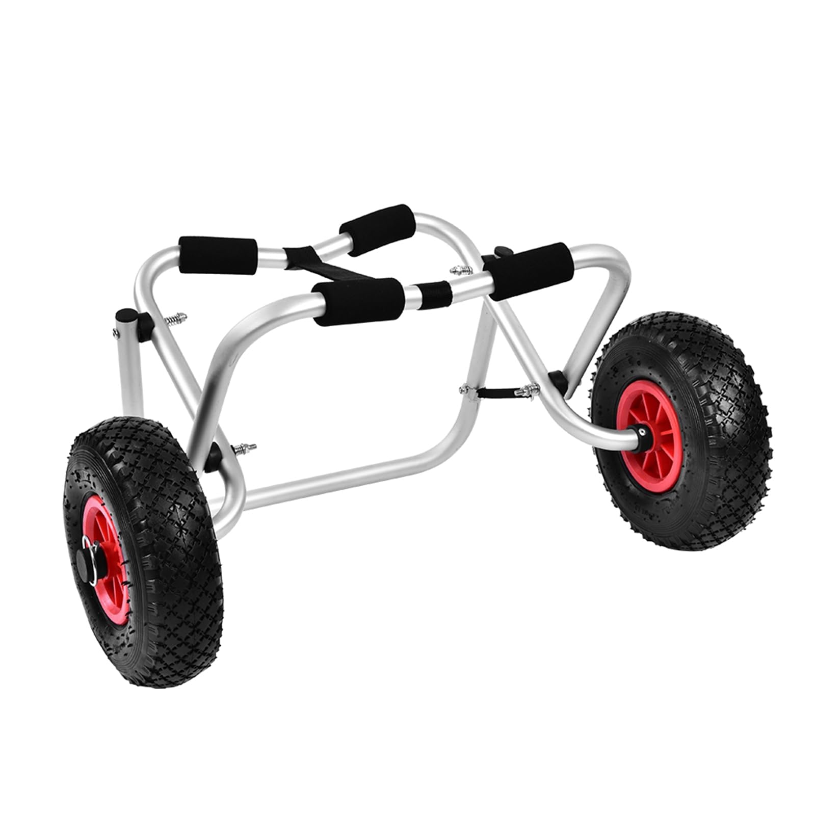 Wózek na Kajaki, Wózek do Transportu Kajaków Wózek do Przewozu Kajaków ze Stopu Aluminium z Dwoma 10-calowymi Dużymi Kołami Ładne Akcesorium dla Miłośników Kajaków i Kajaków