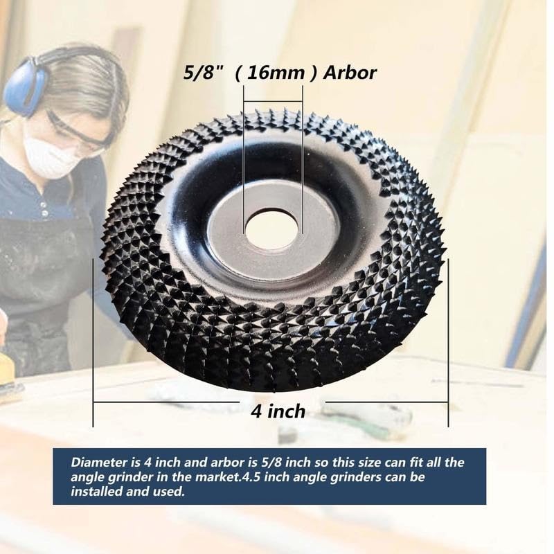 Grinding Wheels,Carving Disc, Round Wood Angle Grinding Wheel Abrasive Disc Sanding Carving Rotary Tools(Wine Red)
