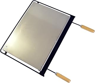 Imex El Zorro – Plancha de Hierro para Barbacoa | 71x41 cm | Hierro Grueso con Bordes Elevados y Gran Retención de Calor