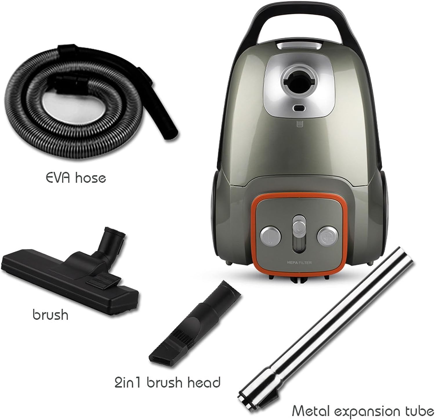 Generic Aspirateur vertical très efficace 3200 W avec cordon de 8 m – Aspiration puissante, faible bruit, capacité de 3 L – Idéal pour la maison, la chambre à coucher et le salon
