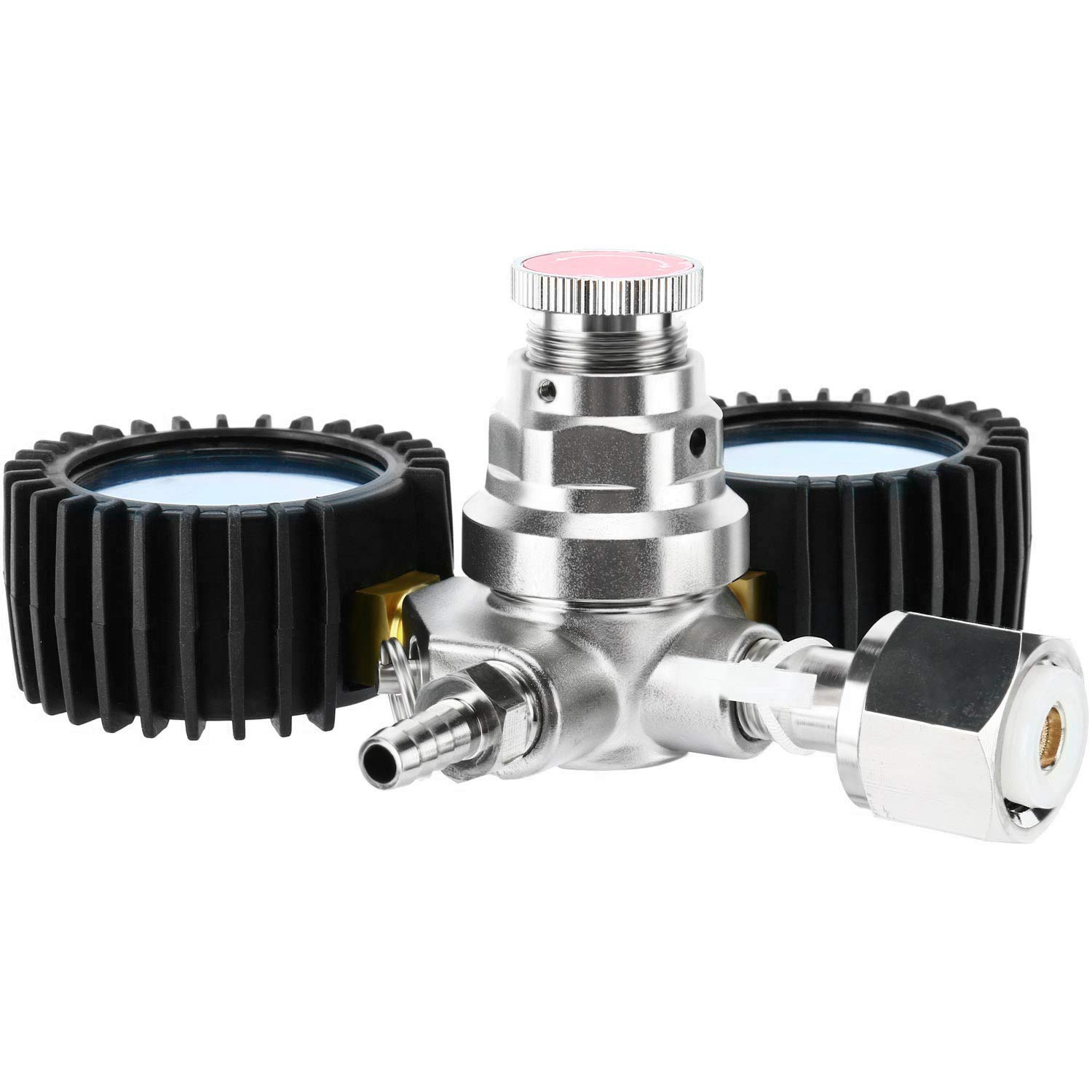SKYTOU Dual Gauge CO2 Regulator, Keg Beer Regulator CGA320 Inlet for