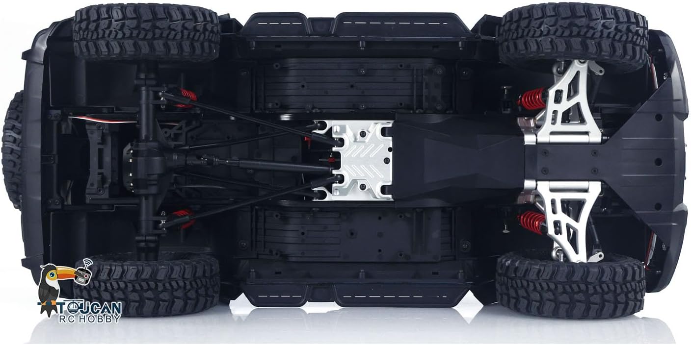 TOUCAN RC HOBBY 1/8 RC Crawler Tank 300 Commemorative Edition 4WD Remote Control Off Road Vehicle Axle Lock Brushed Motor ESC Light Metal Arm for Adult